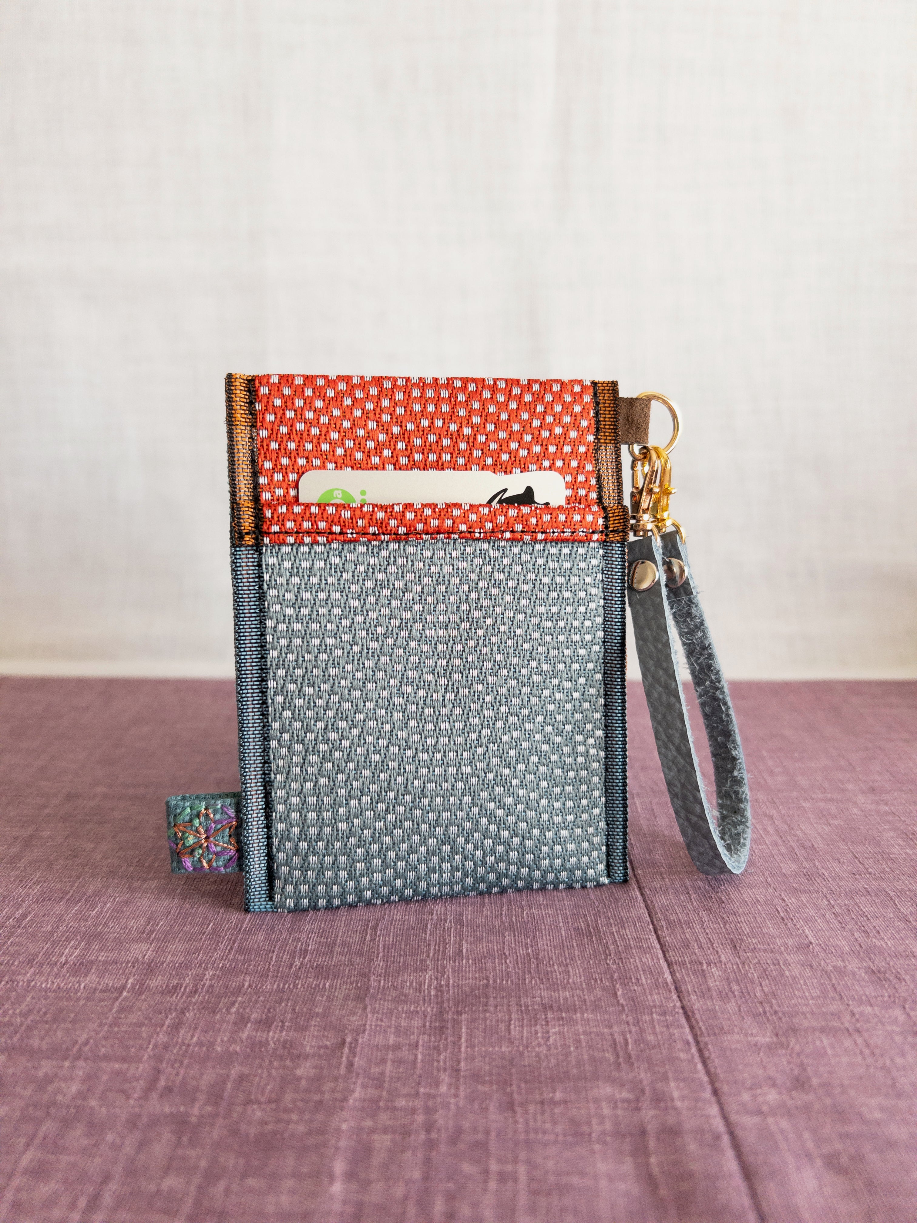 Pass Case - Red / Blue & Dots