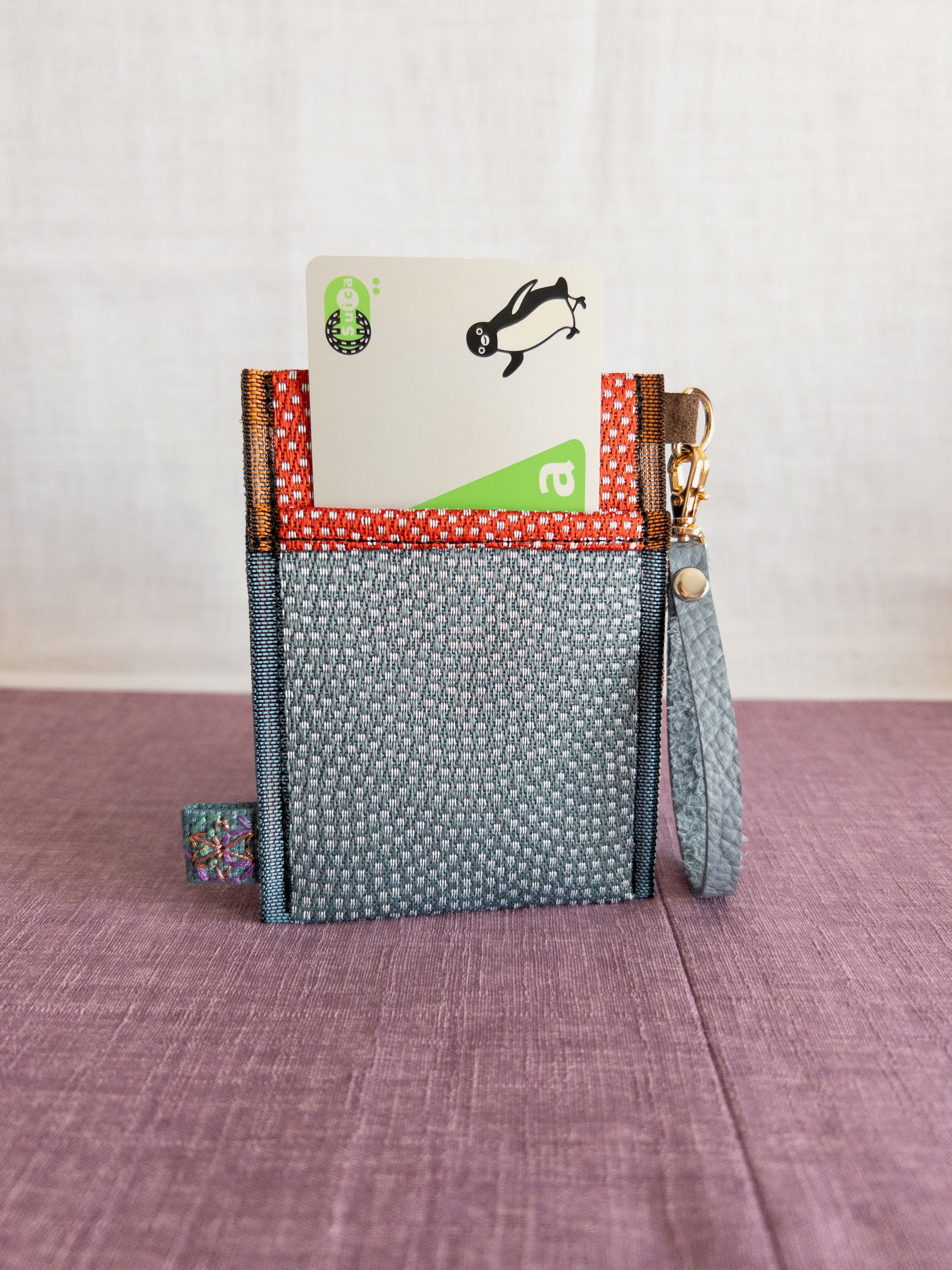 Pass Case - Red / Blue & Dots