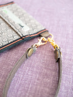 Pass Case - Light Brown Flowers