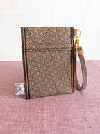 Pass Case - Brown Flowers