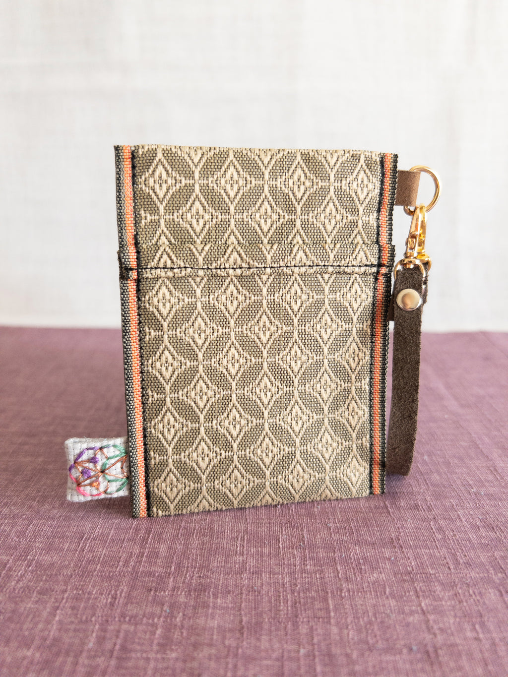 Pass Case - Green Diamonds