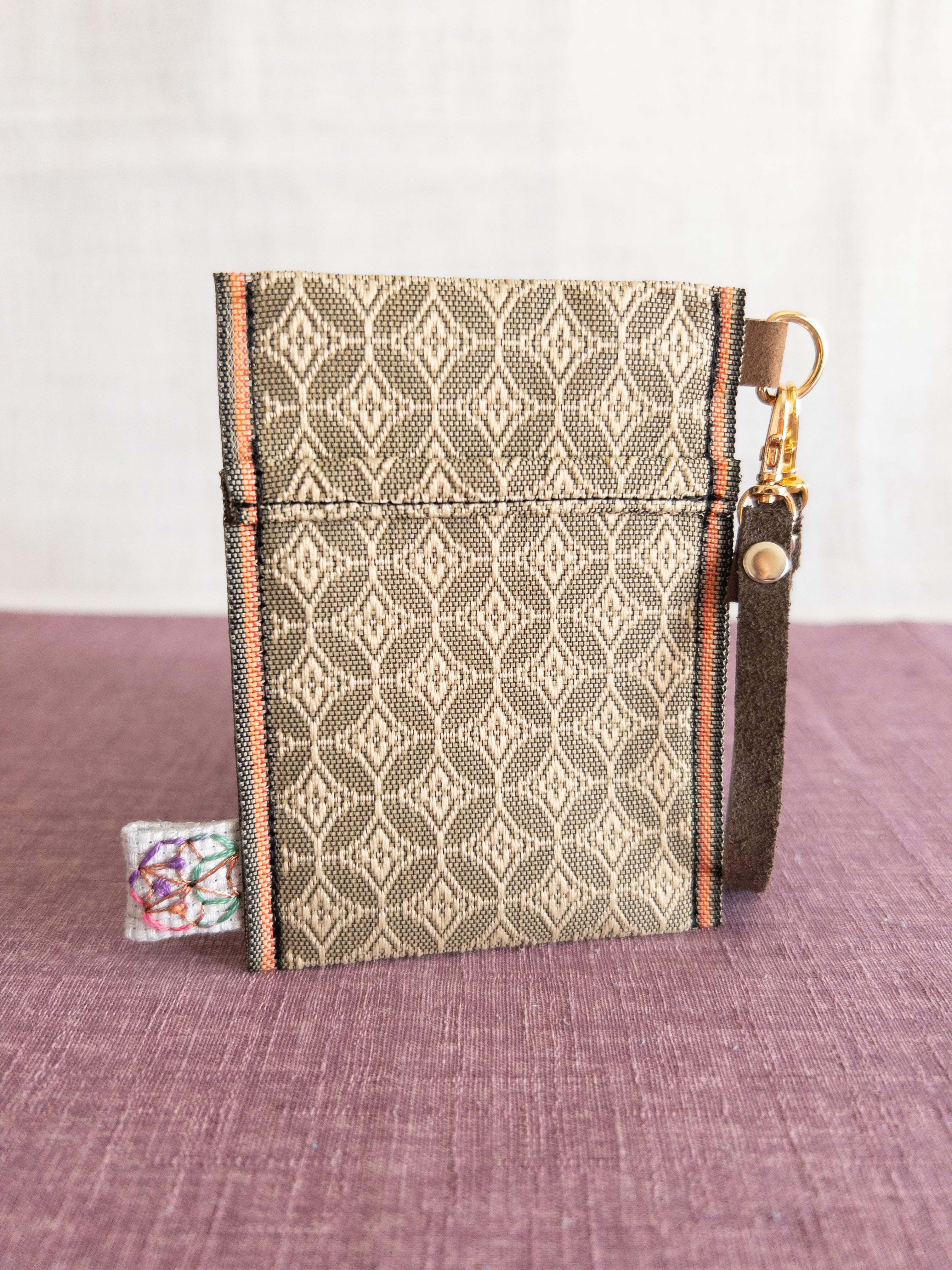 Pass Case - Green Diamonds