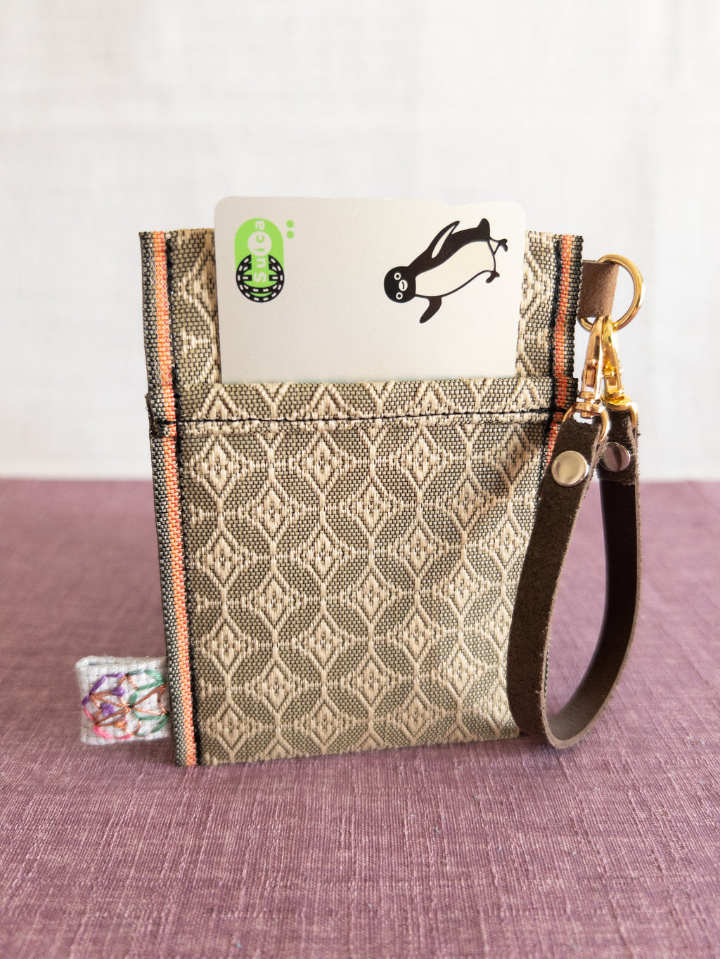 Pass Case - Green Diamonds