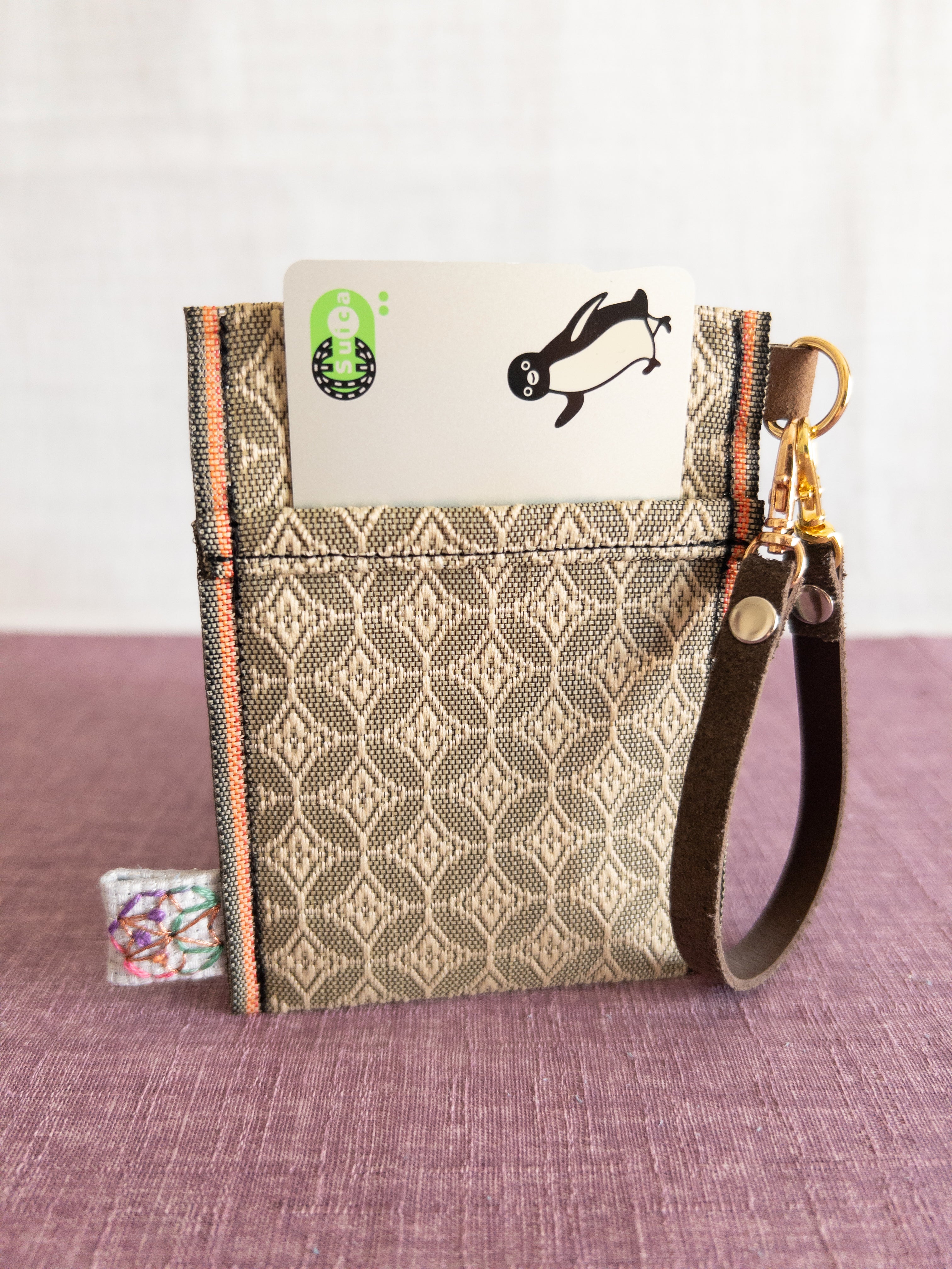 Pass Case - Green Diamonds