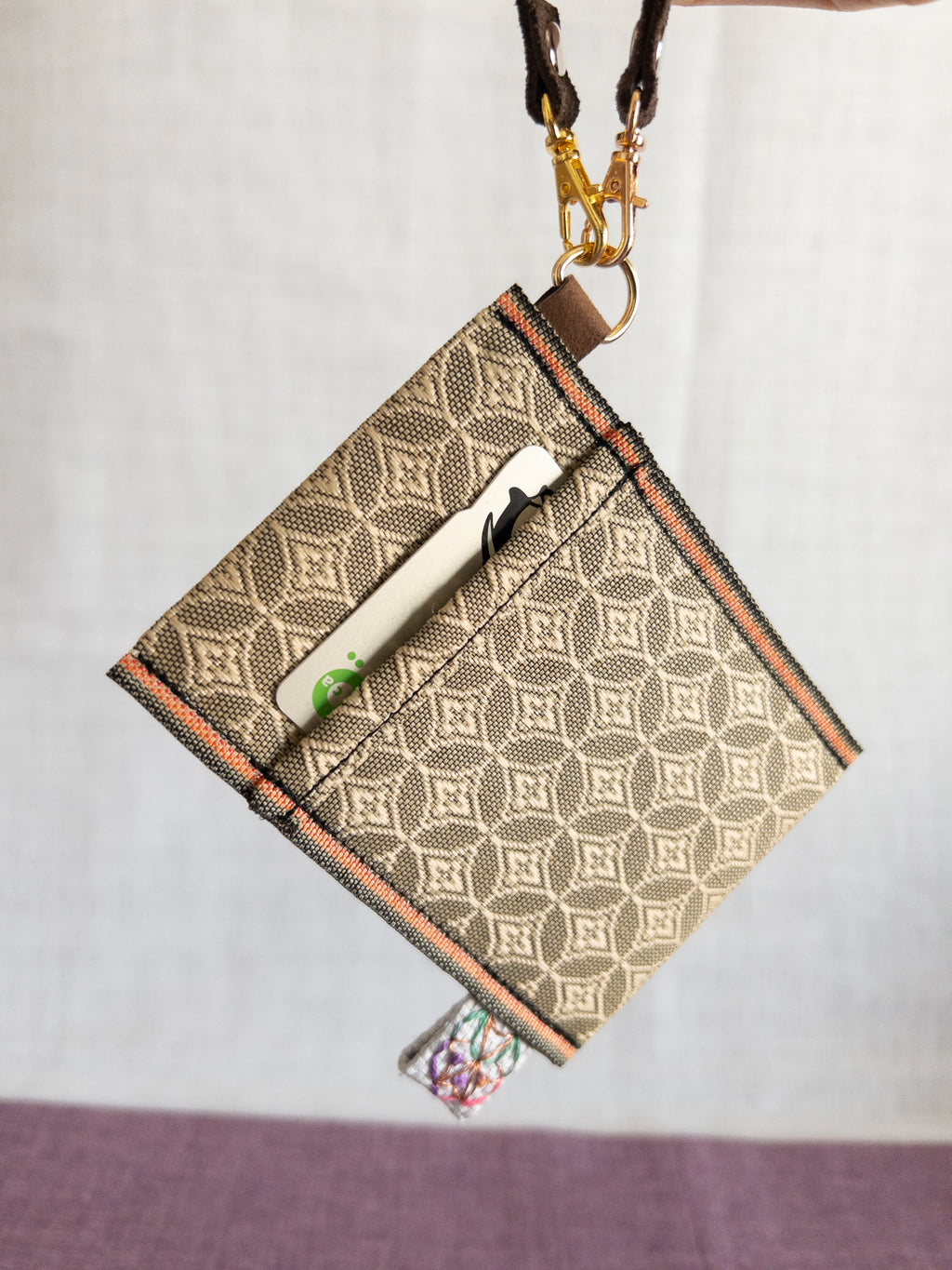 Pass Case - Green Diamonds