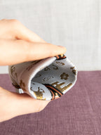 Spring clasp Pouch - Year of the Horse (White)