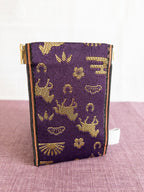 Spring clasp Pouch - Year of the Horse (Purple)