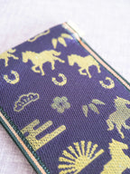 Spring clasp Pouch - Year of the Horse (Purple)