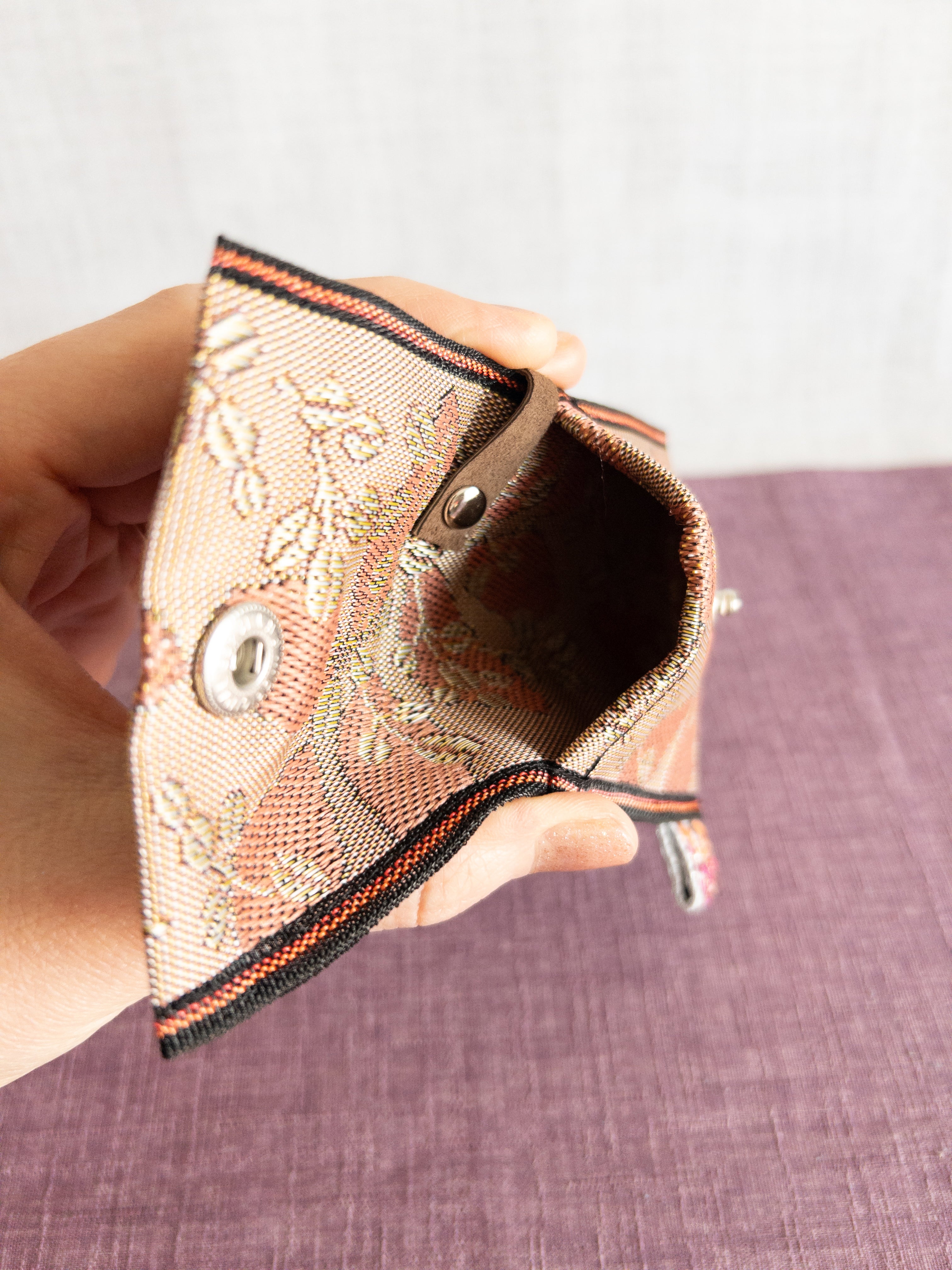 Flap Pouch - Pink Flowers