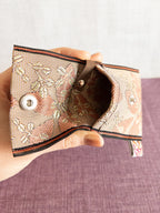 Flap Pouch - Pink Flowers