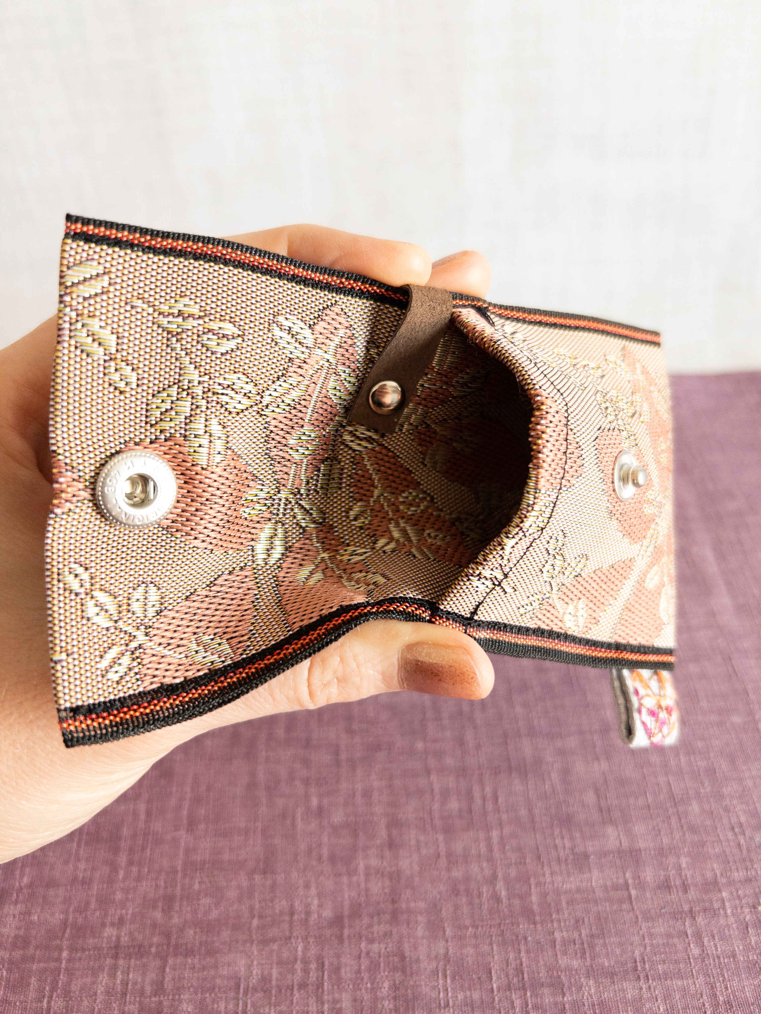 Flap Pouch - Pink Flowers