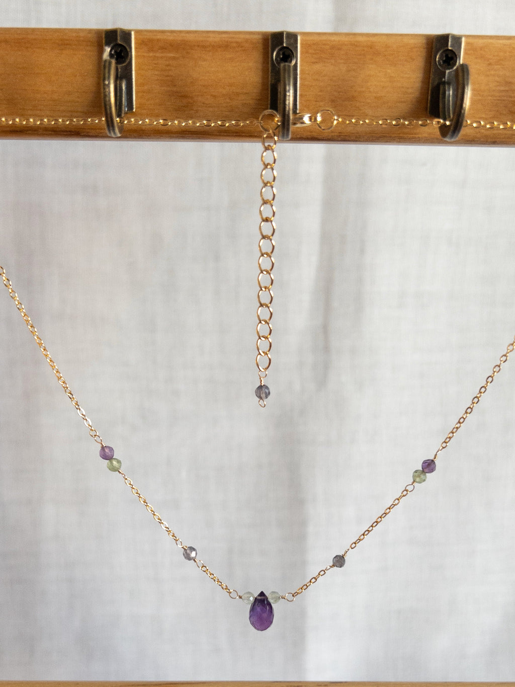 Beaded Necklace - Amethyst