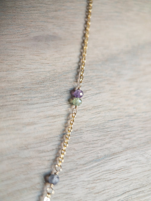 Beaded Necklace - Amethyst