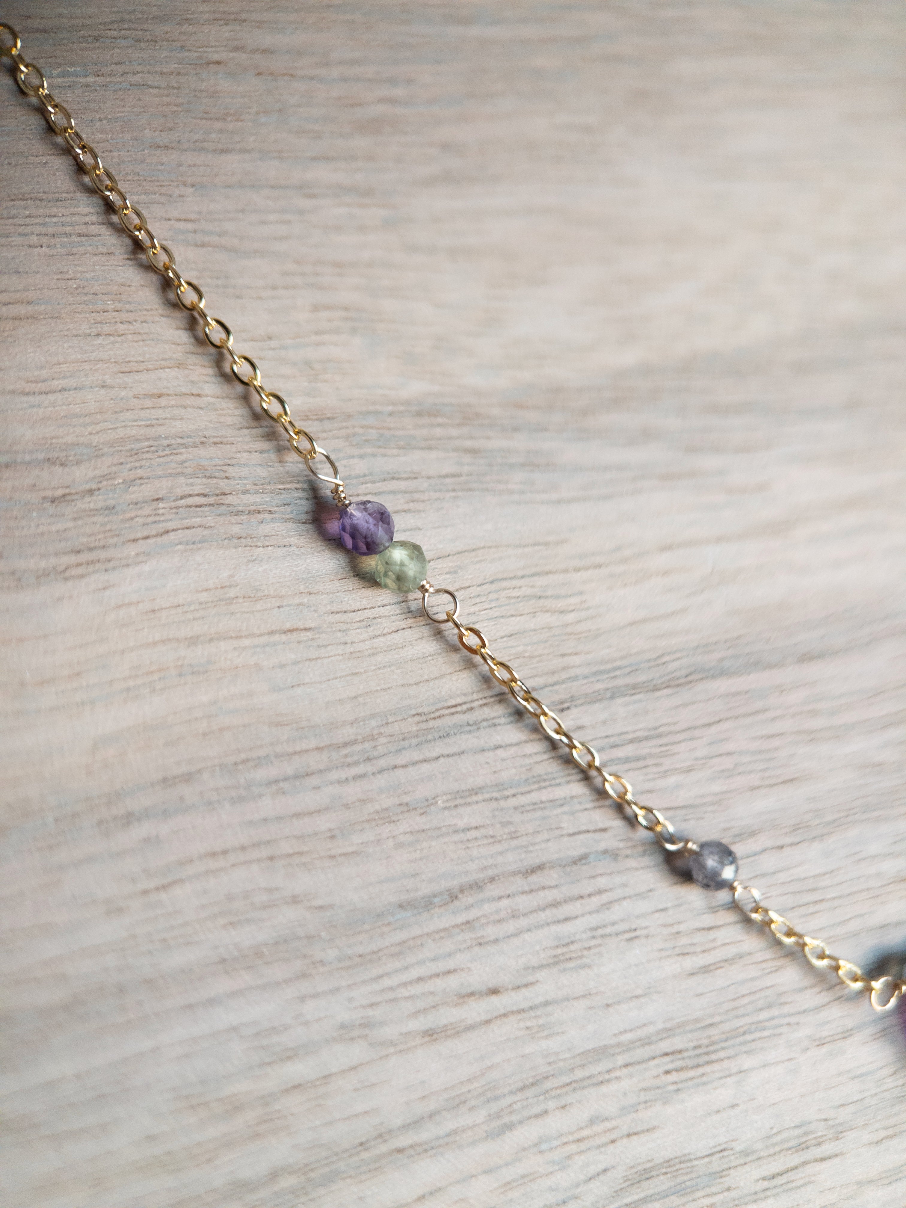 Beaded Necklace - Amethyst