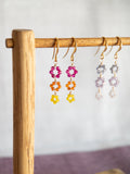 Drop Earrings - 3 Flowers