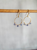 Round Drop Earrings - Light Purple