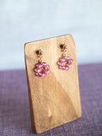 Drop Earrings - 1 Flower