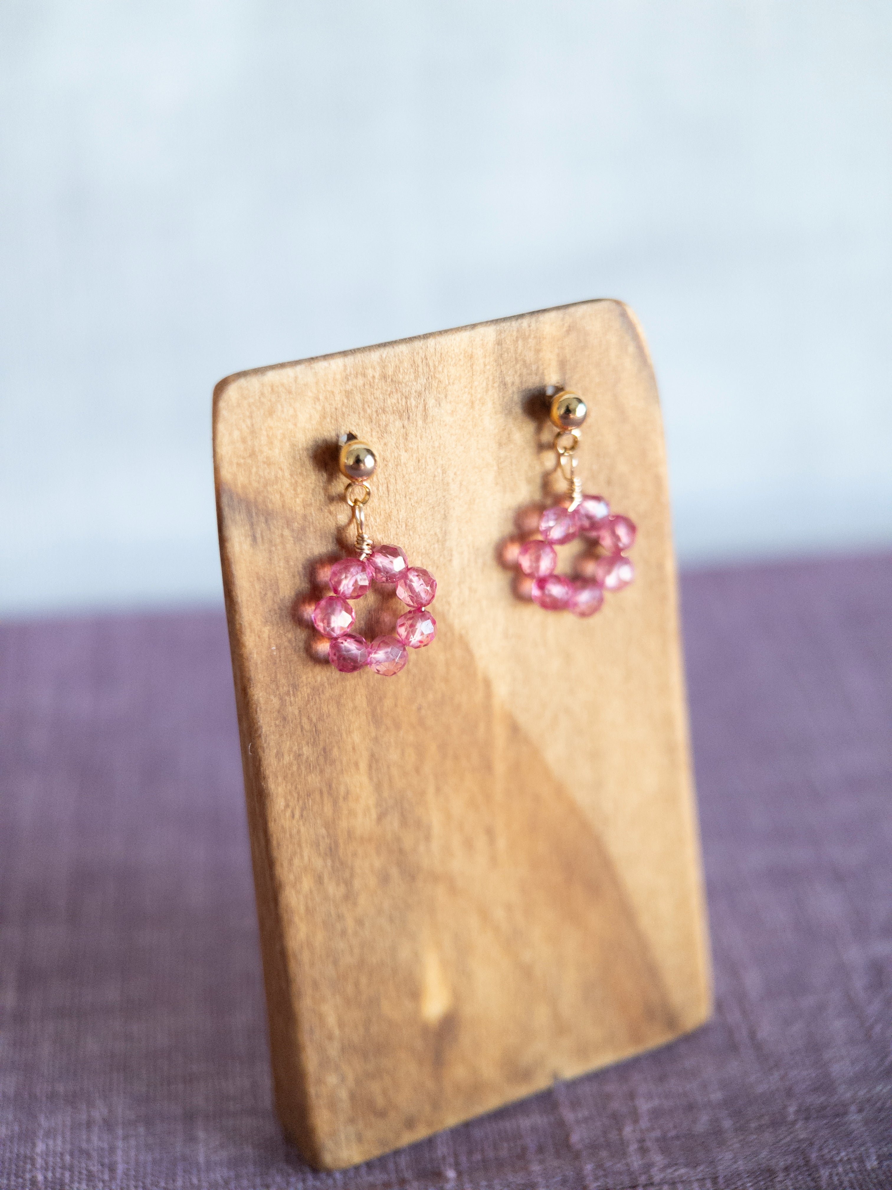 Drop Earrings - 1 Flower