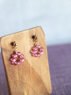 Drop Earrings - 1 Flower