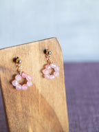 Drop Earrings - 1 Flower
