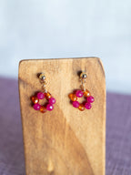 Drop Earrings - 1 Flower