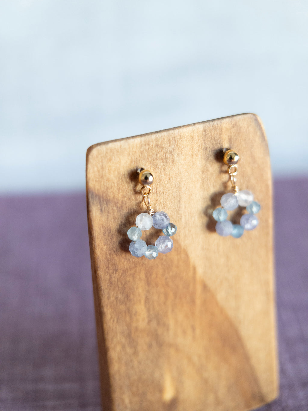 Drop Earrings - 1 Flower