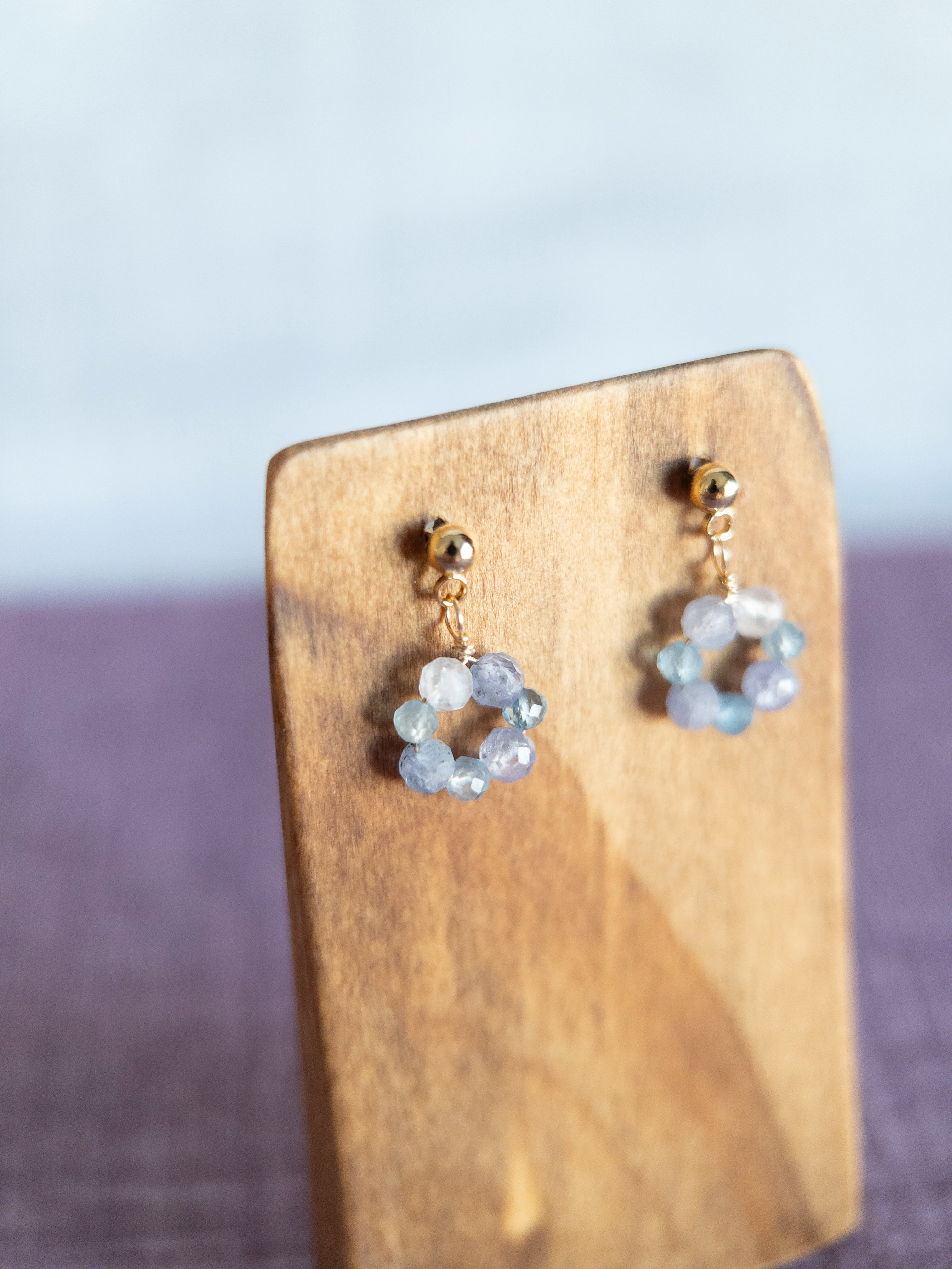Drop Earrings - 1 Flower