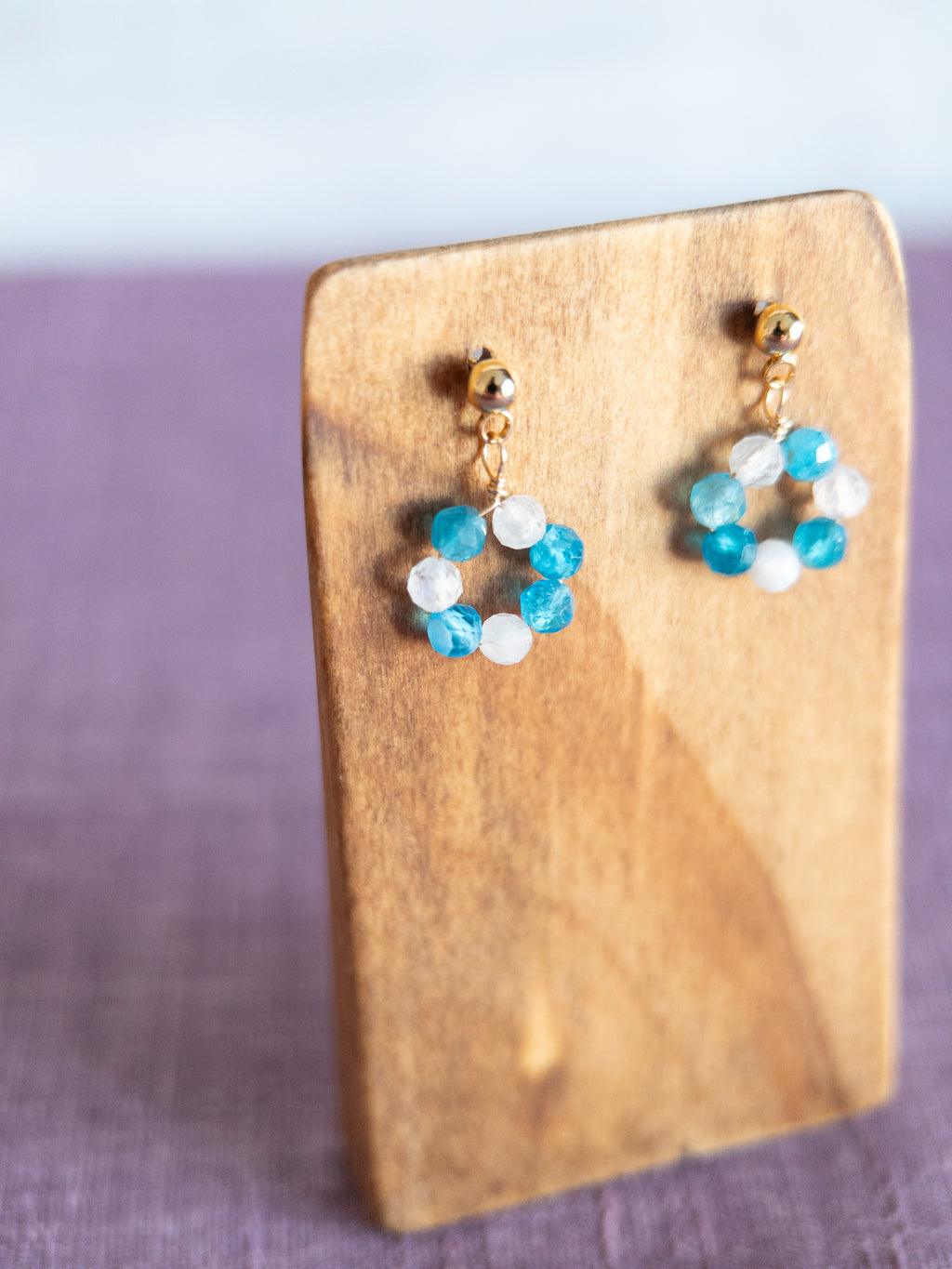 Drop Earrings - 1 Flower