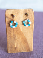 Drop Earrings - 1 Flower