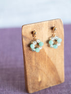 Drop Earrings - 1 Flower