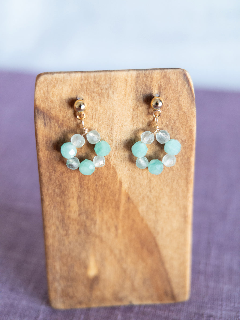 Drop Earrings - 1 Flower