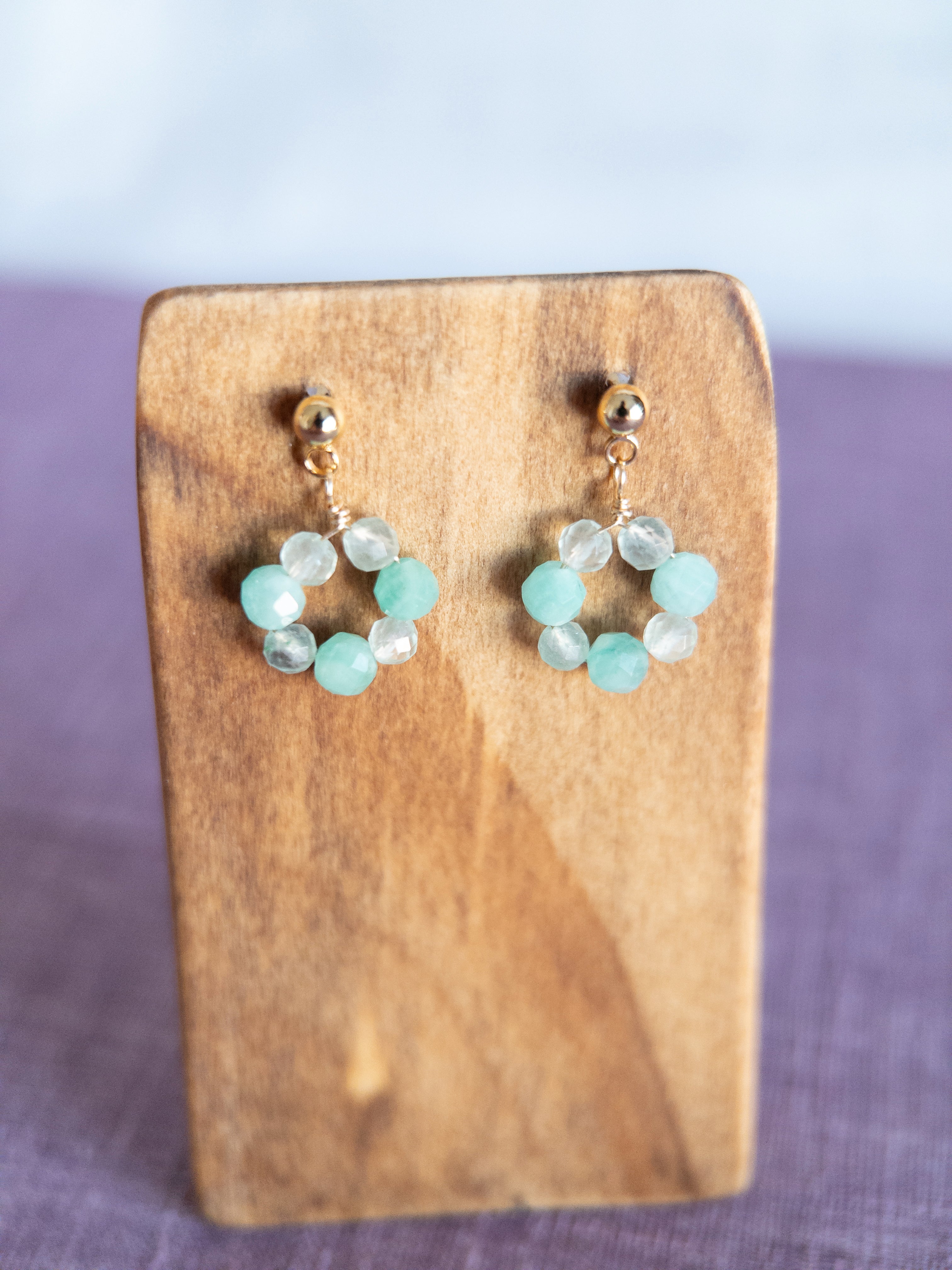 Drop Earrings - 1 Flower