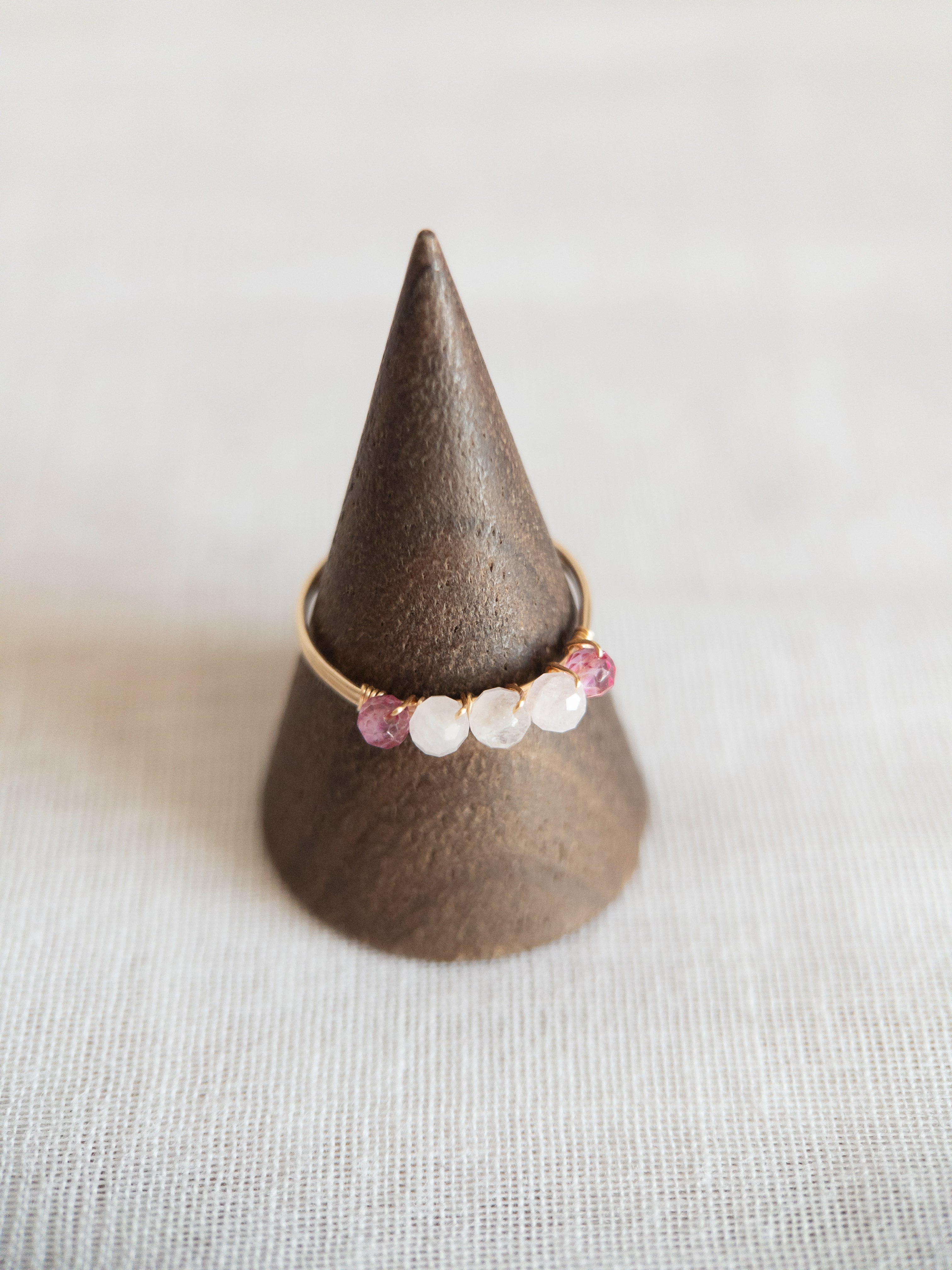 Bague - Doré / Rose