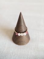 Bague - Doré / Rose