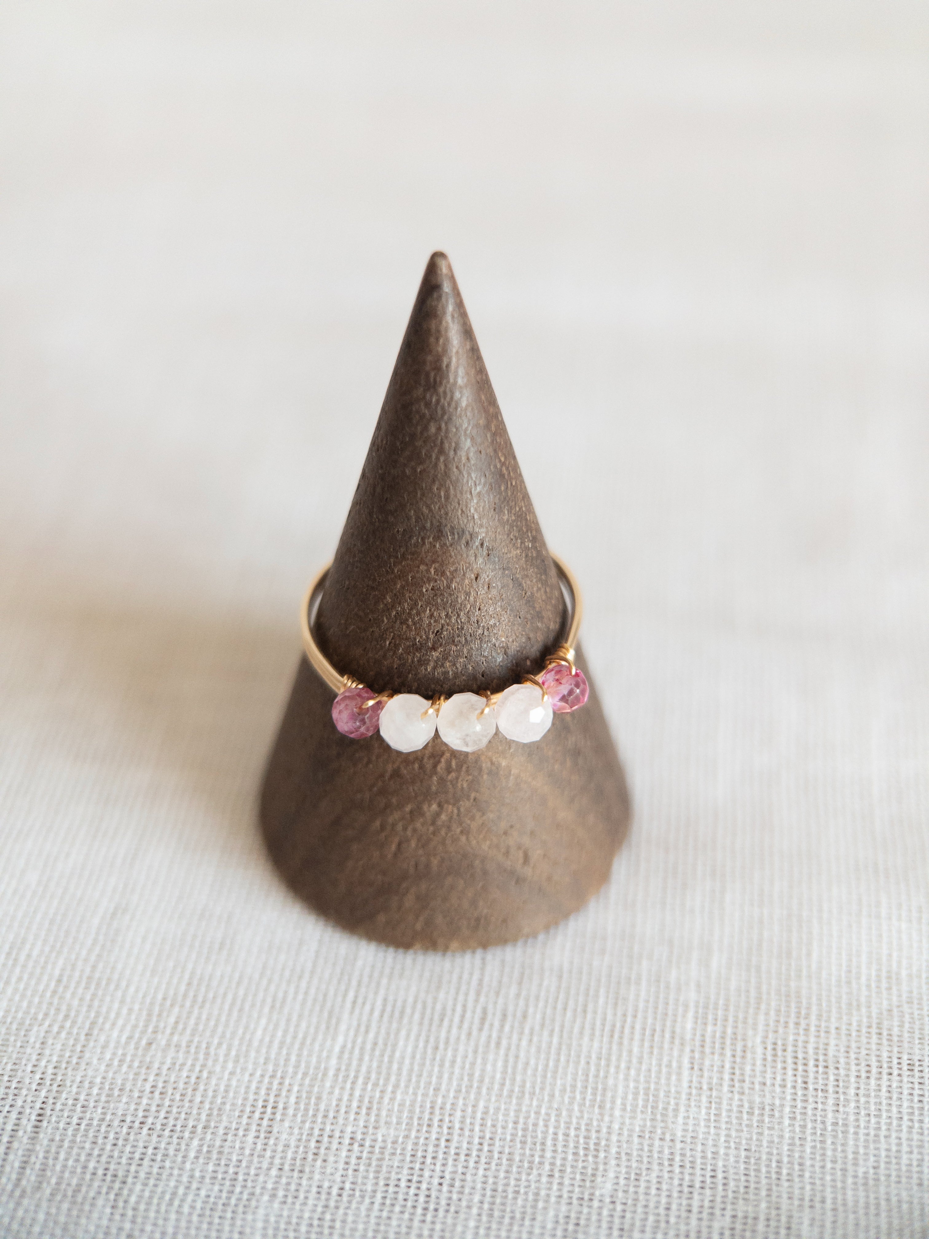 Bague - Doré / Rose
