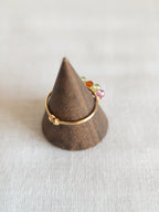 Bague - Doré / Rose, Vert & Orange
