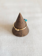 Bague - Doré / Tons bleus