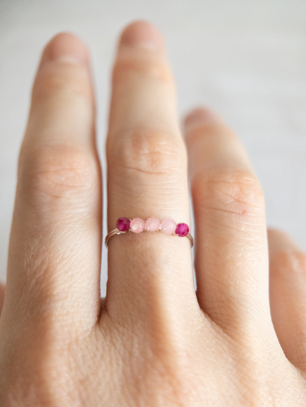 Bague - Argent / Rose