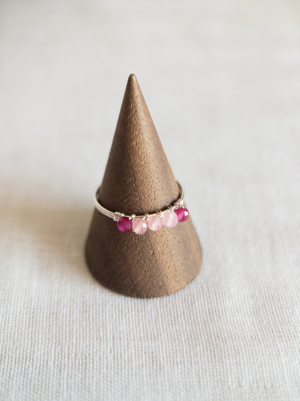 Bague - Argent / Rose
