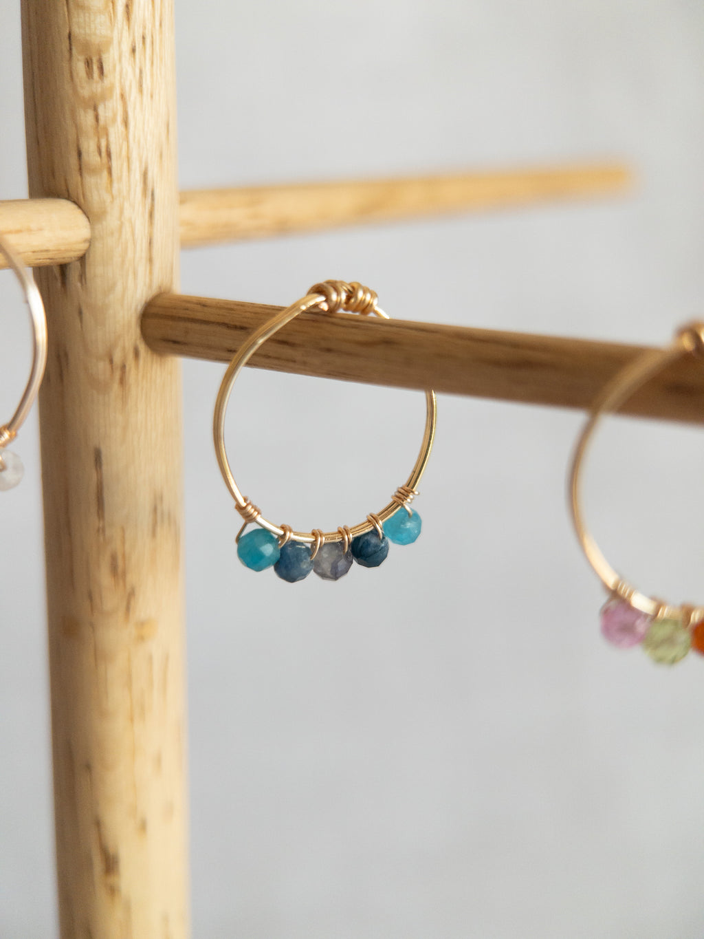 Bague - Doré / Tons bleus