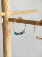 Bague - Doré / Tons bleus