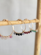 Bague - Doré / Noir & Violet