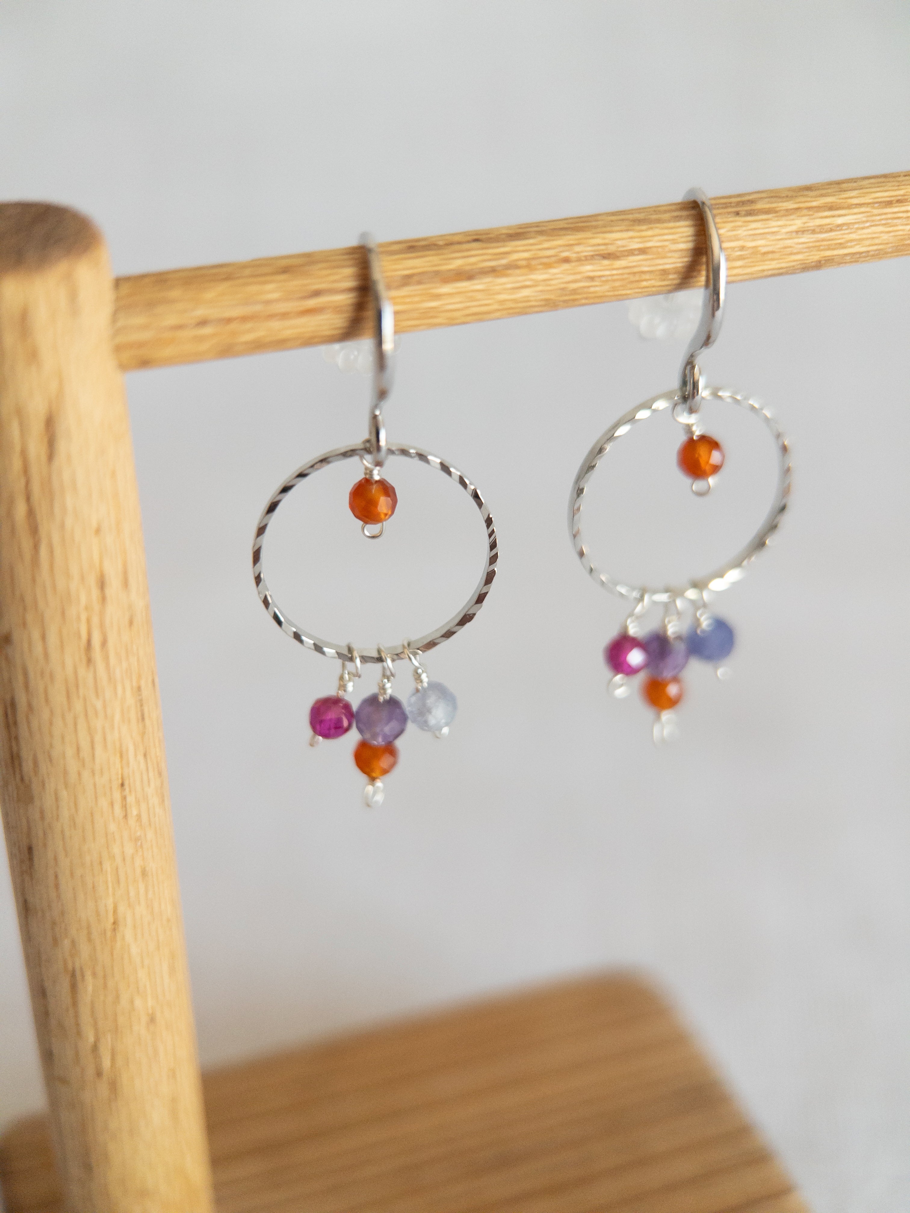 Drop Earrings - Dreamcatcher - Silver / Yumika