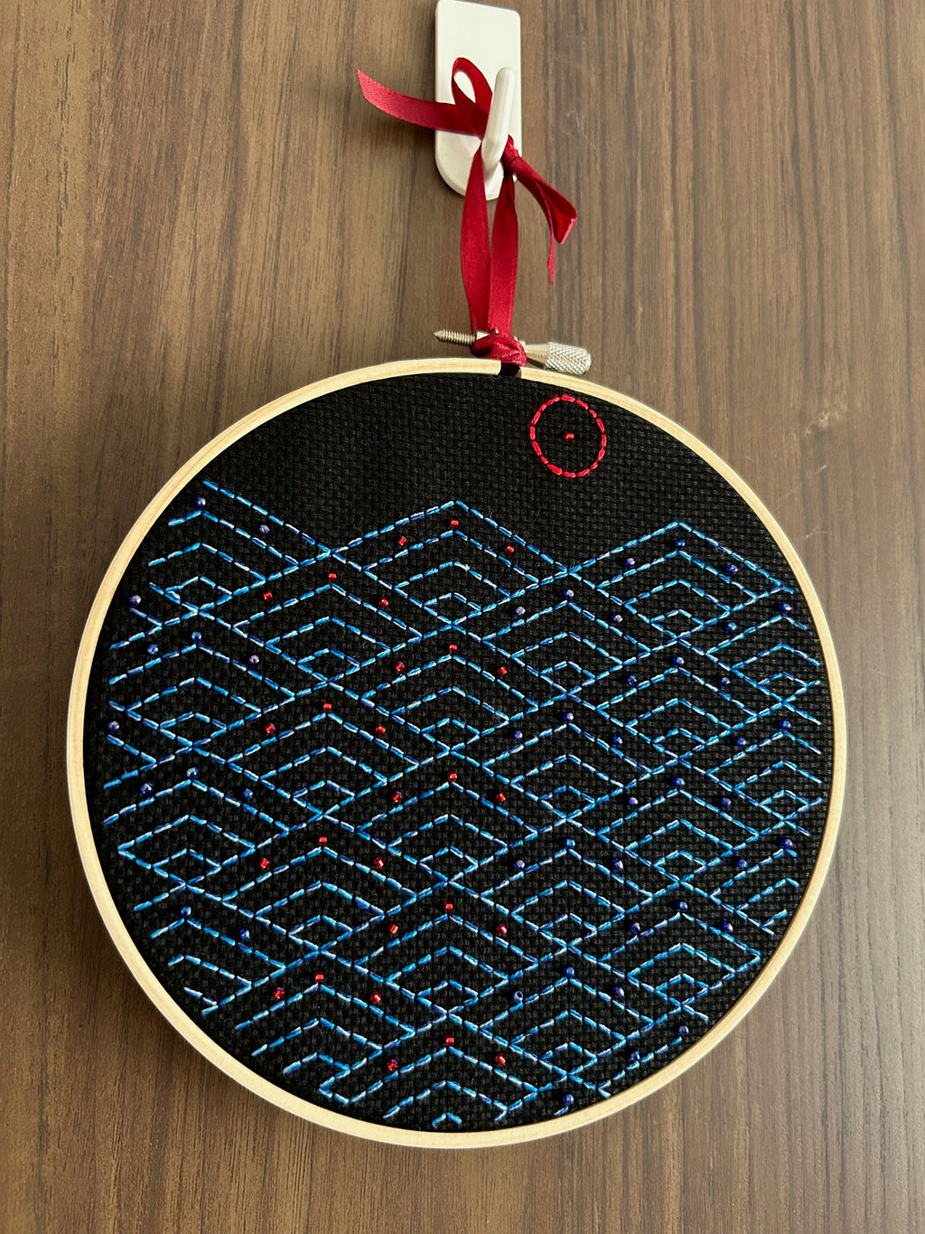 Broderie à exposer - Nami