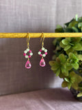 Boucles d'oreilles - Fleur Rose