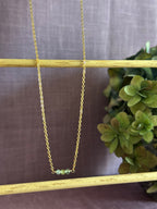 Beaded Necklace - Peridot, Apatite & Jade