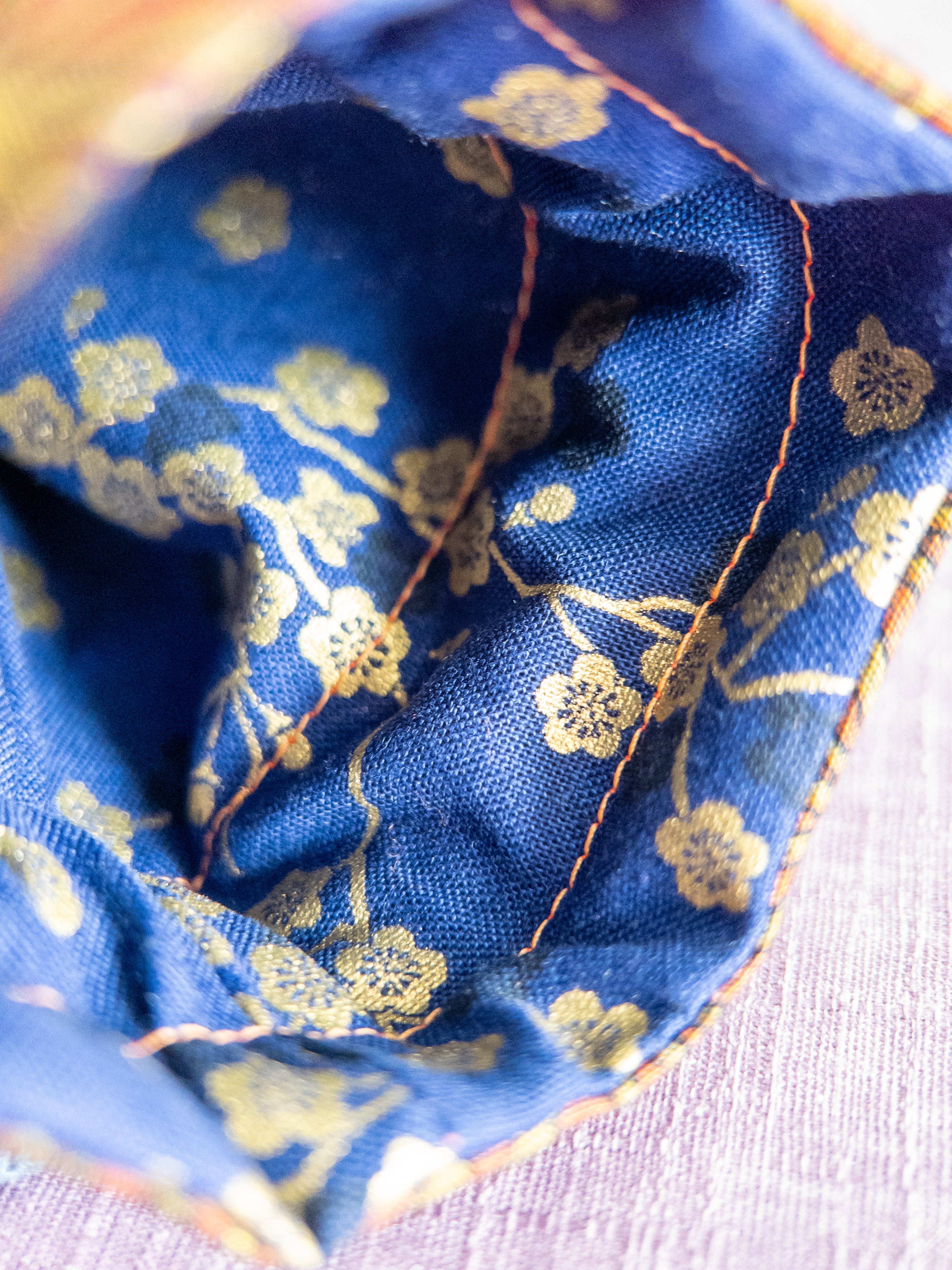 Drawstring Pouch - Asanoha (Small)