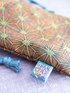 巾着ポーチ 麻の葉（小）