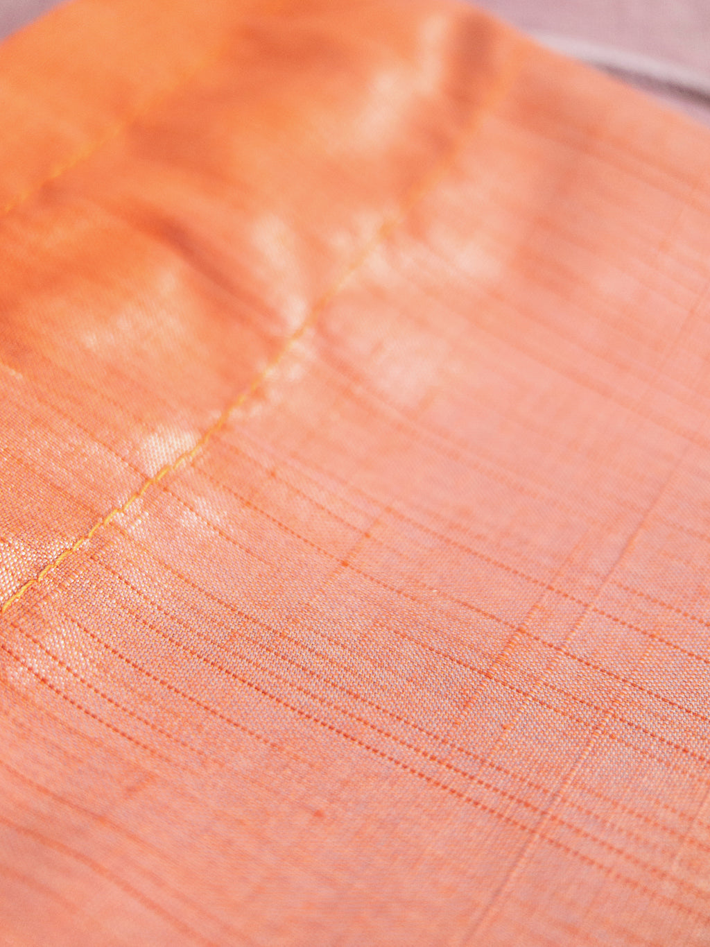 Drawstring Pouch - Orange & Pink shimmers (Big)