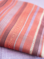 Zipped Pouch - Red & Blue lines (Small)